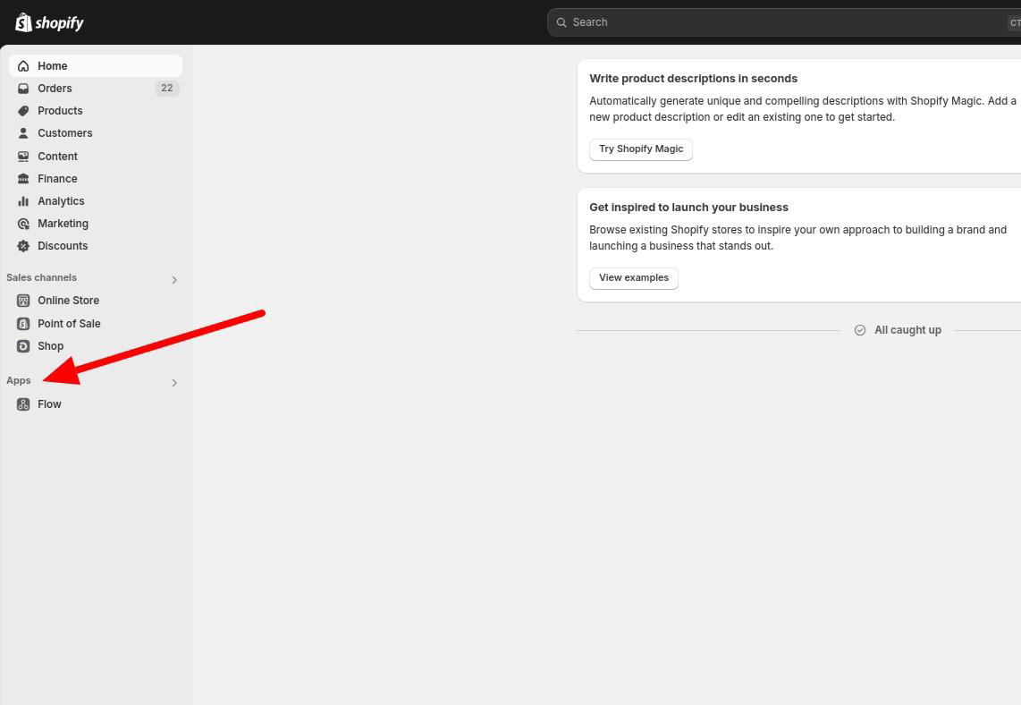 Shopify (SecurePay): Open the plugin settings