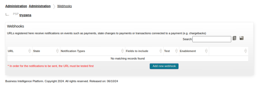 Shopify (SecurePay): Webhook configuration